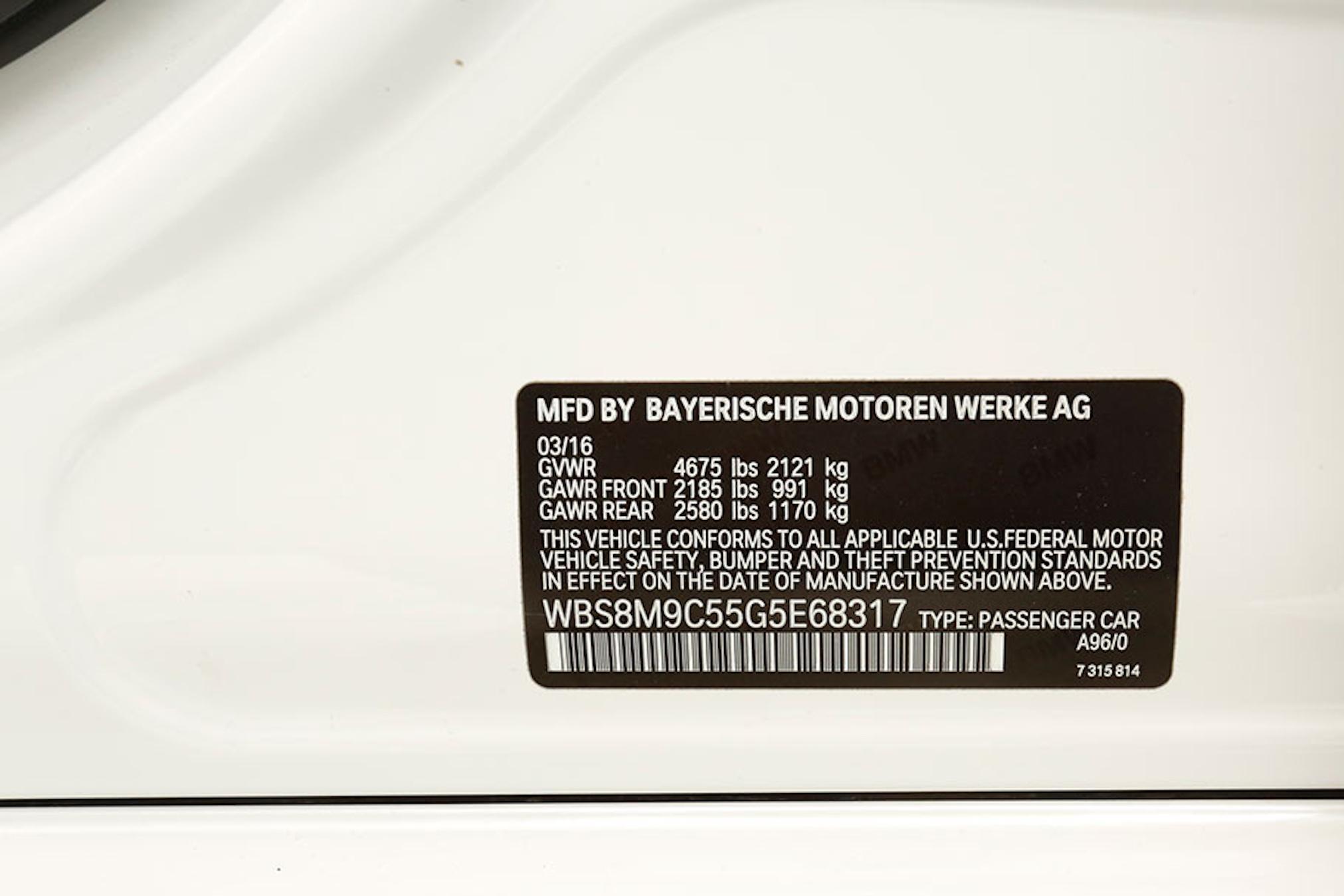 2016 BMW M3 Competition Package