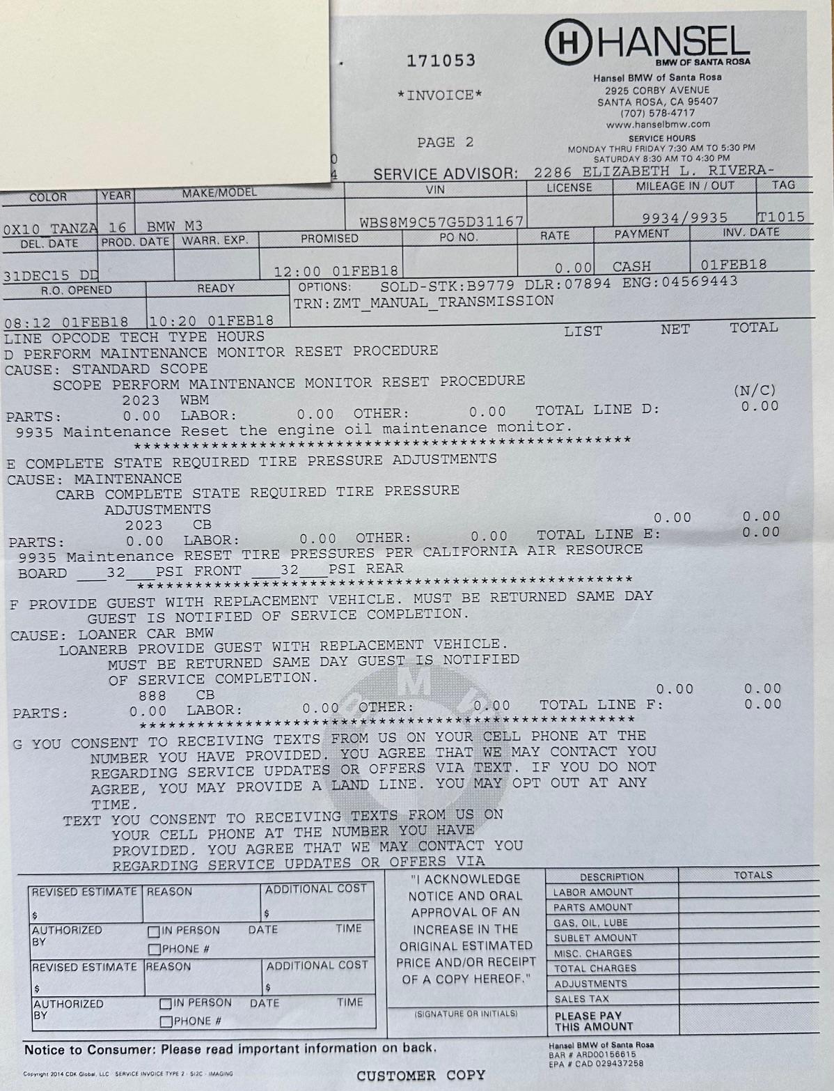 35k-Mile 2016 BMW M3 6-Speed