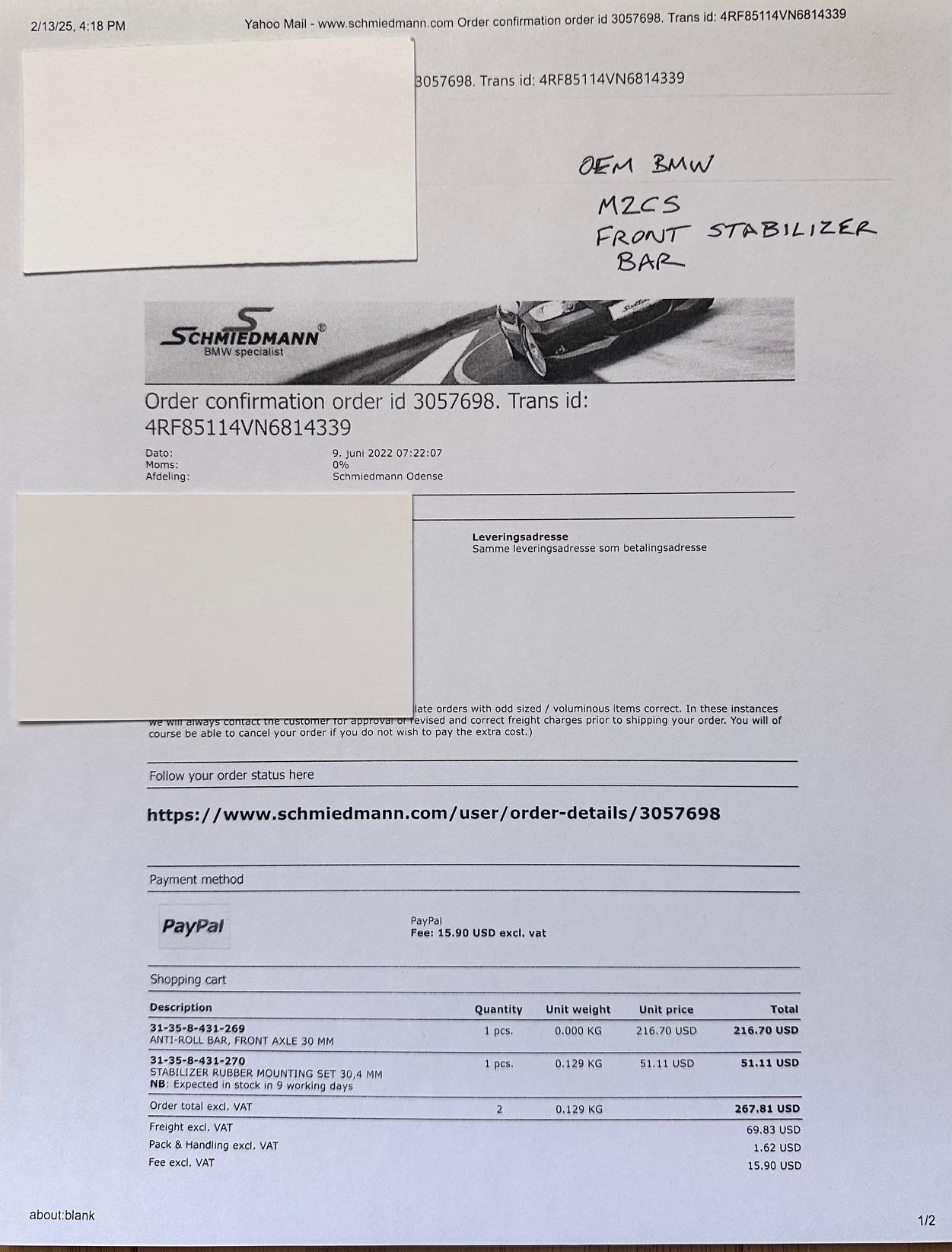 35k-Mile 2016 BMW M3 6-Speed