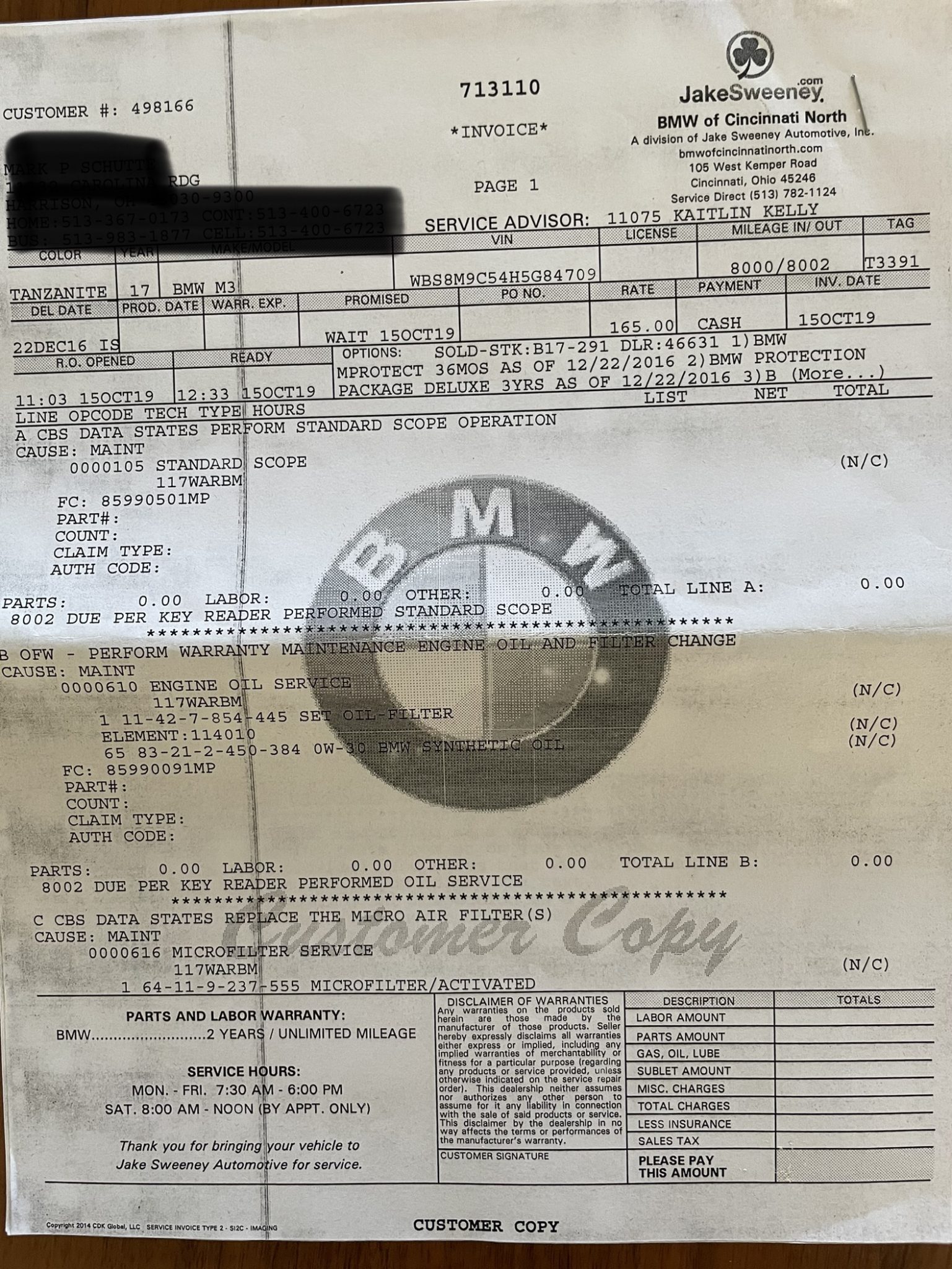 2017 BMW M3 Competition Package