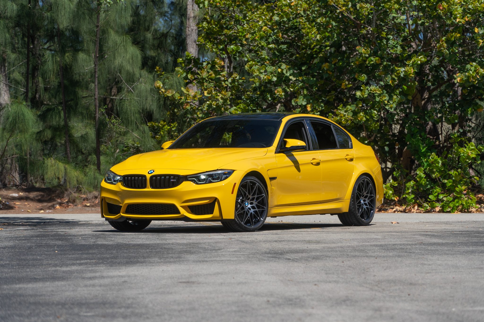 Speed Yellow 2018 BMW M3 Competition Package 6-Speed