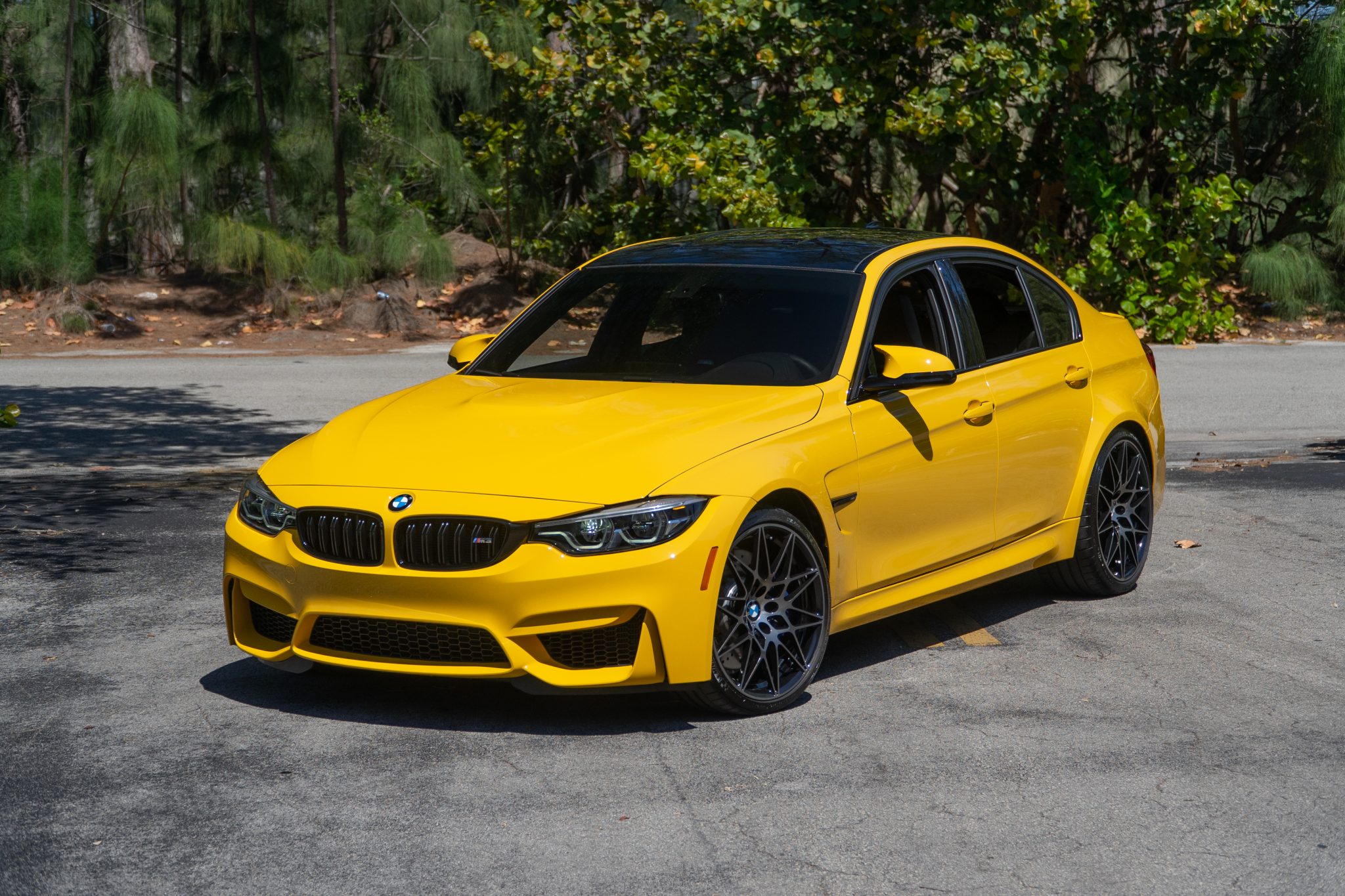 Speed Yellow 2018 BMW M3 Competition Package 6-Speed