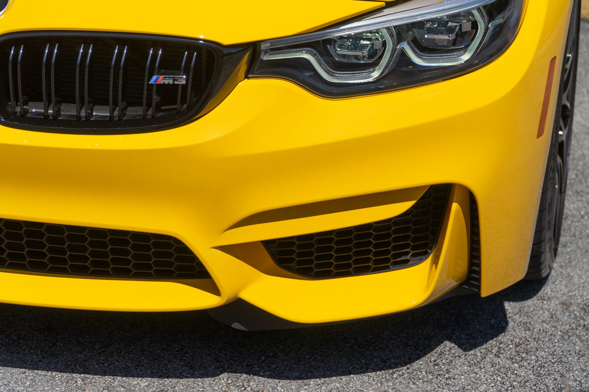 Speed Yellow 2018 BMW M3 Competition Package 6-Speed