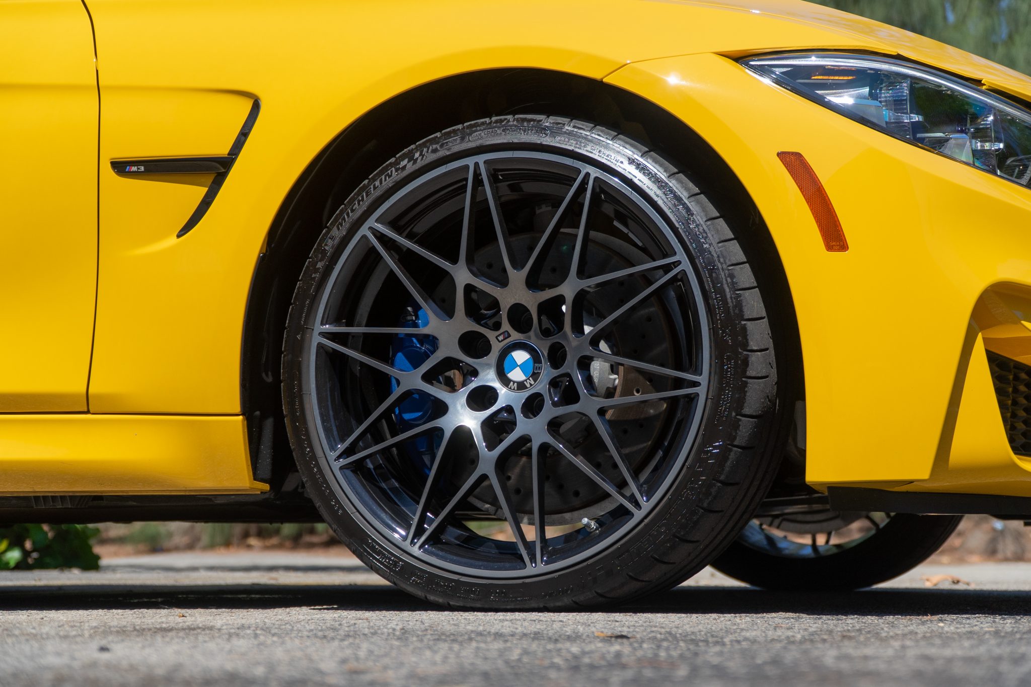 Speed Yellow 2018 BMW M3 Competition Package 6-Speed