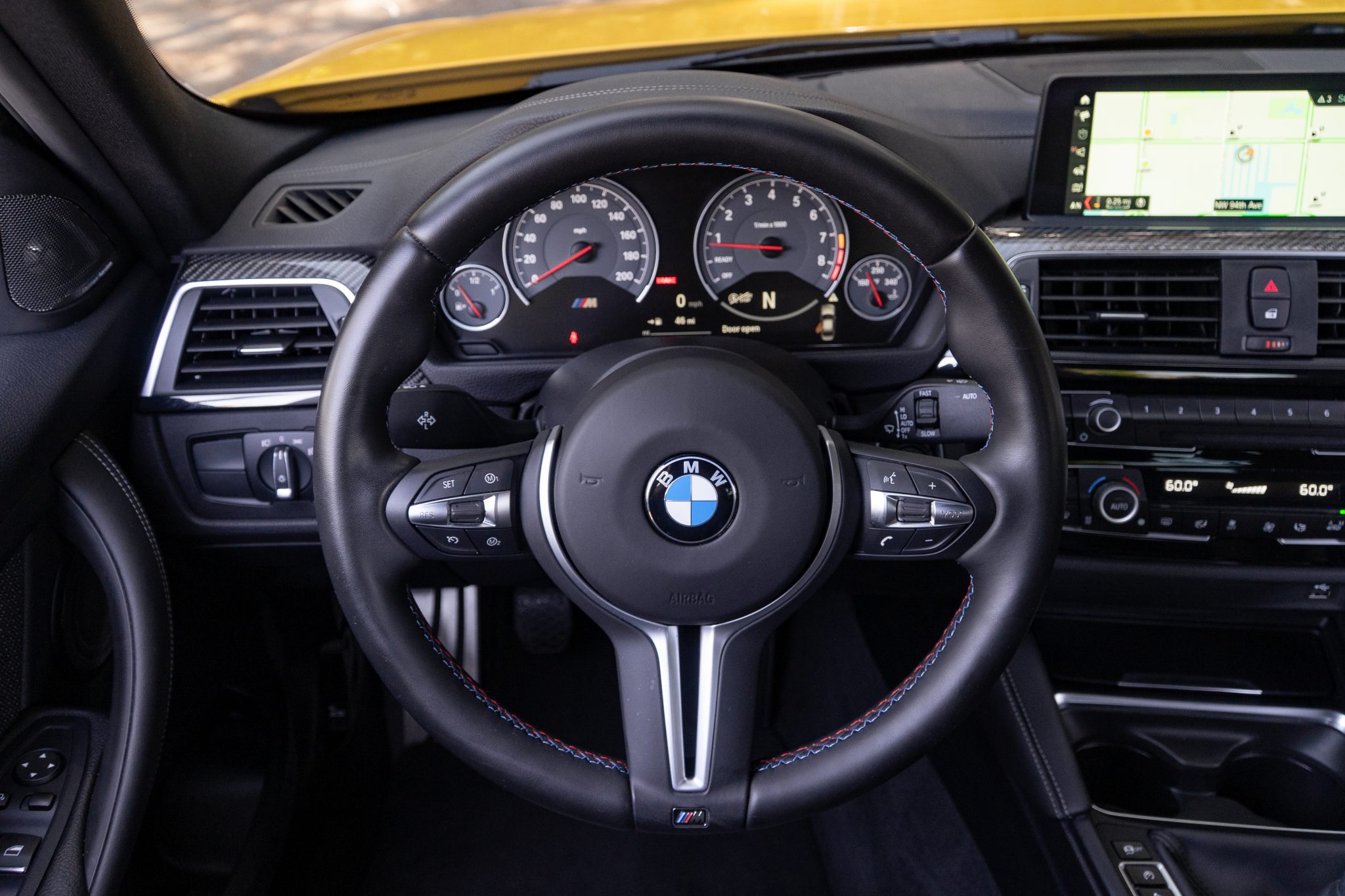 Speed Yellow 2018 BMW M3 Competition Package 6-Speed