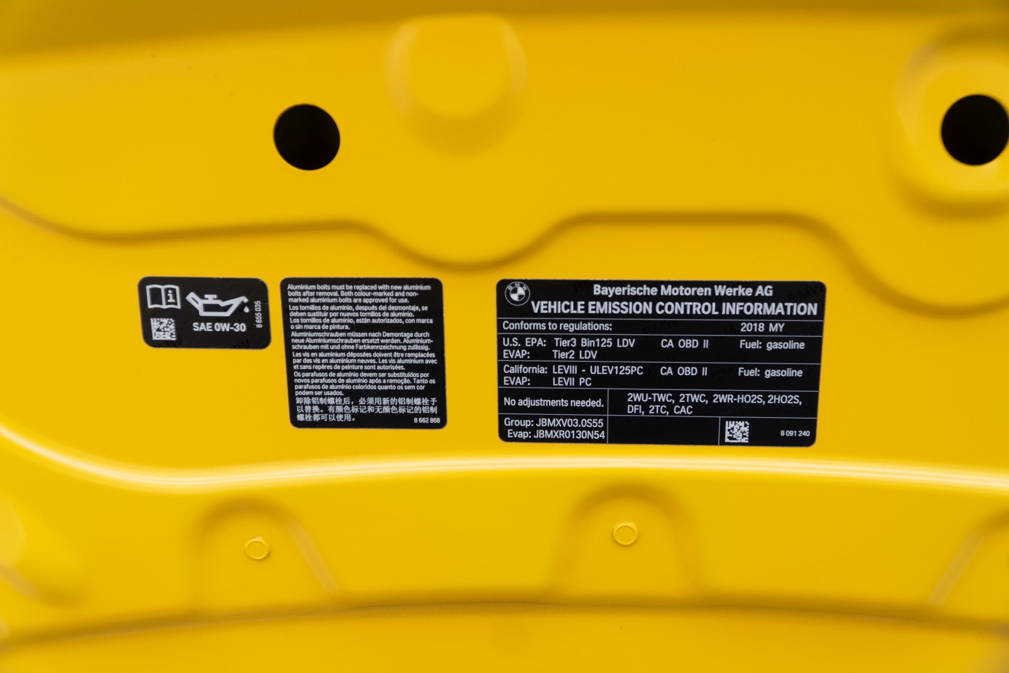 Speed Yellow 2018 BMW M3 Competition Package 6-Speed