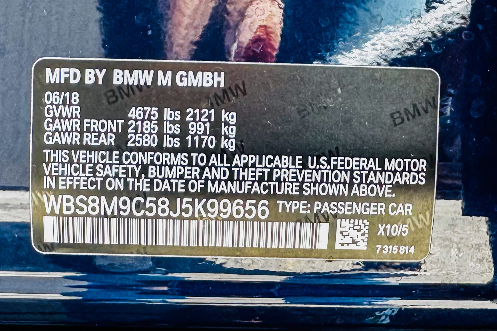 15k-Mile 2018 BMW M3 Competition Package