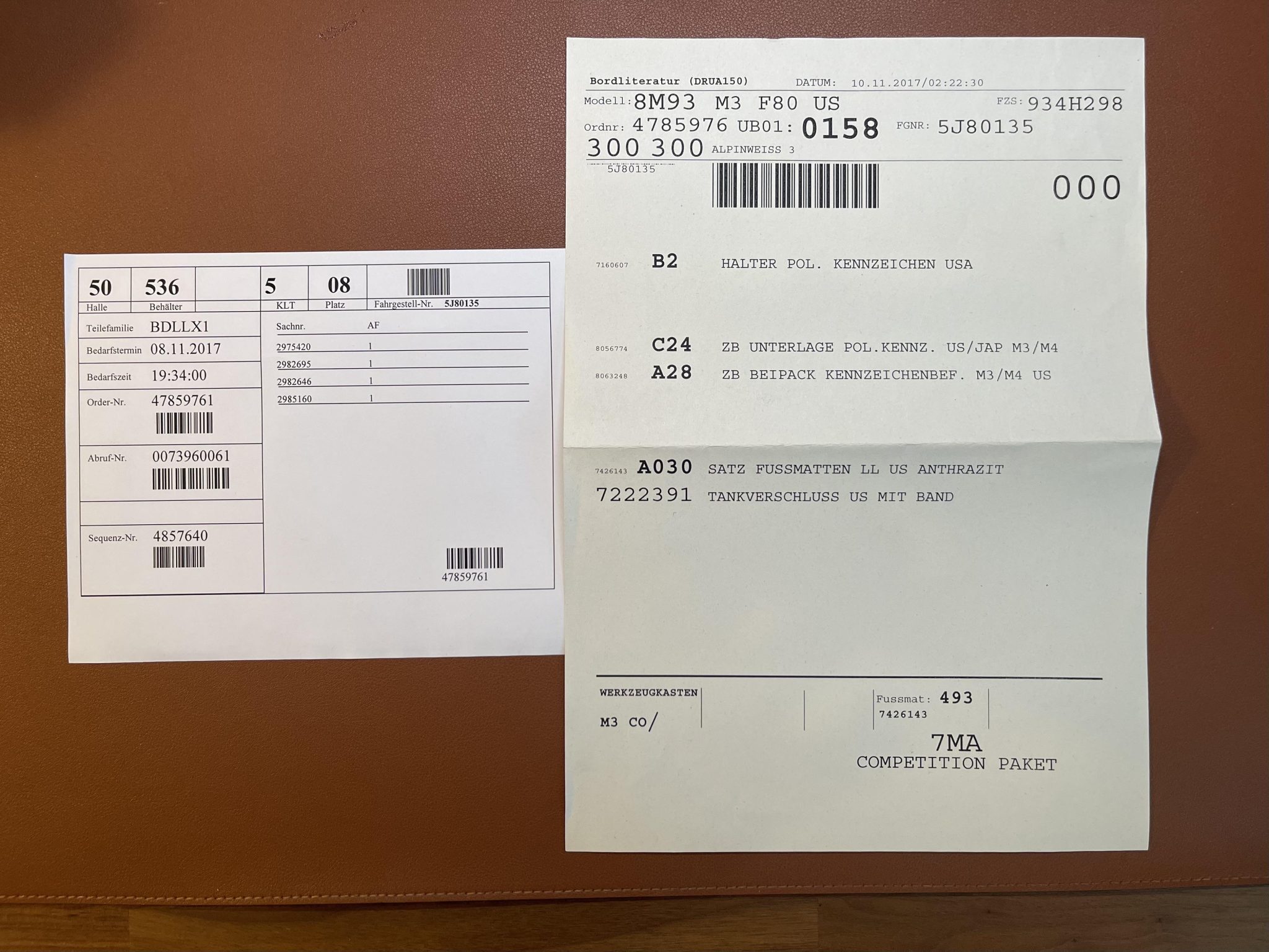 32k-Mile 2018 BMW M3 Competition Package 6-Speed