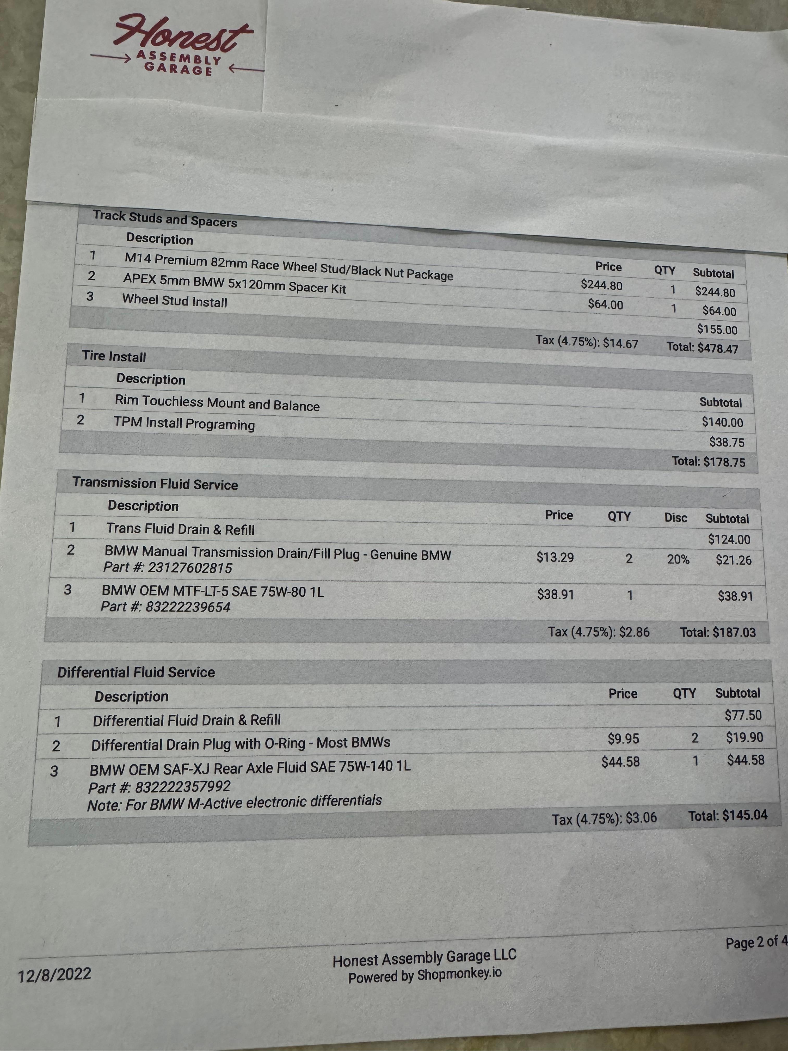 2018 BMW M3 Competition Package