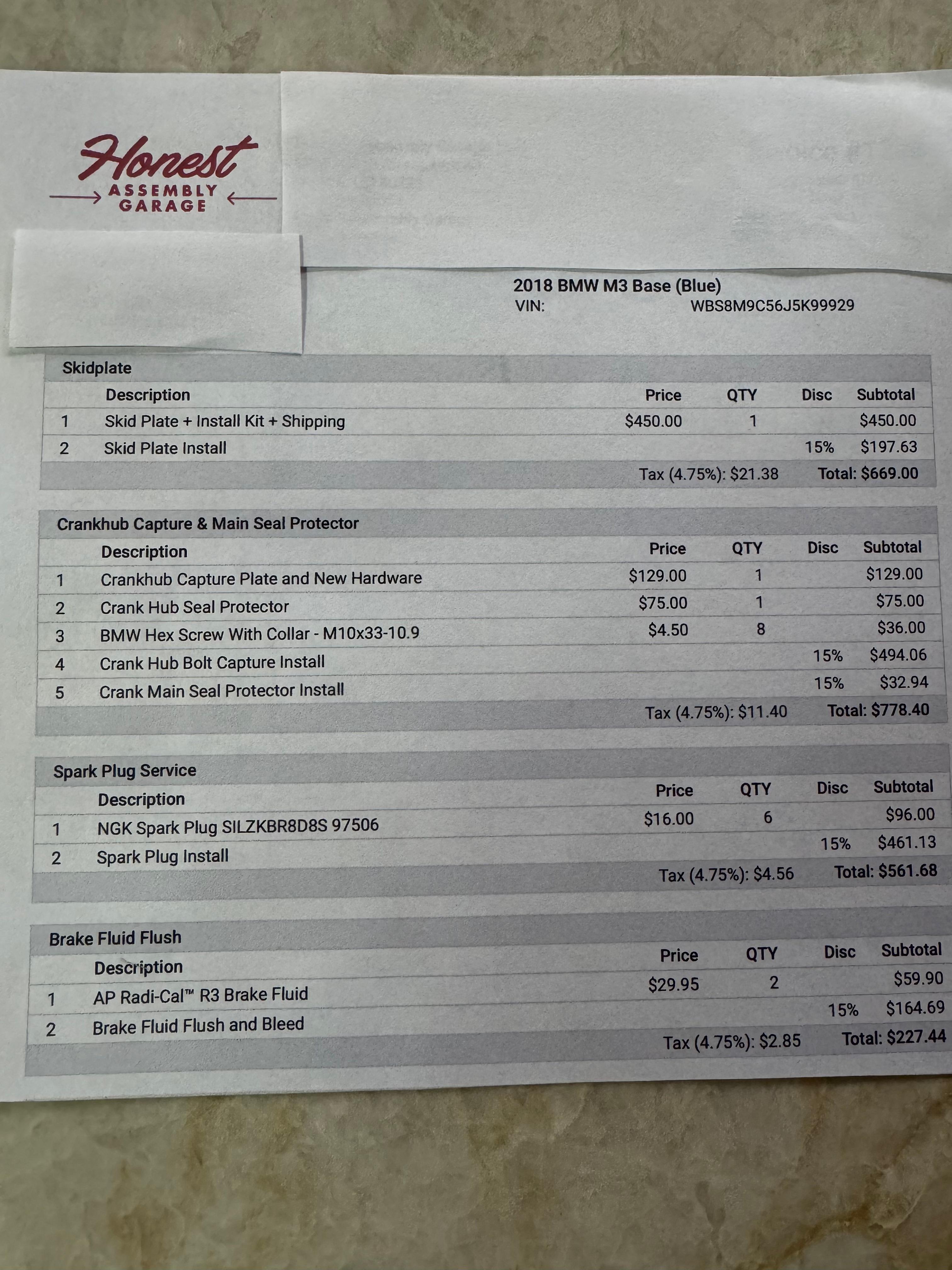 2018 BMW M3 Competition Package